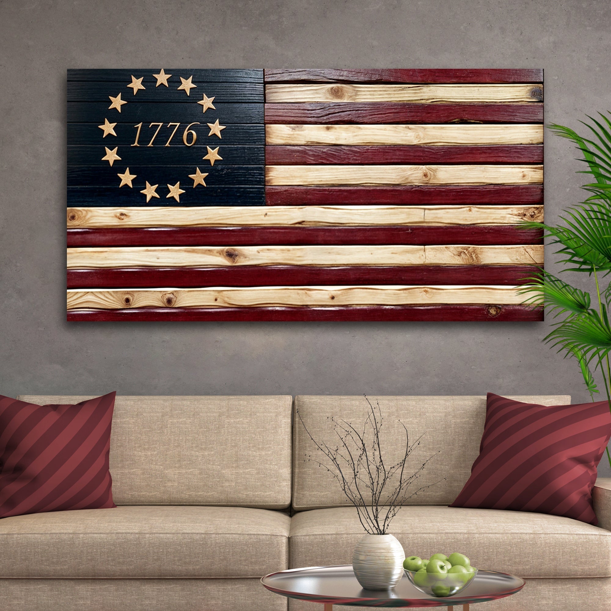 1776 American Flag Wall Art - PatriotDepot.com