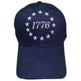 1776 in Circle of Stars Custom Embroidered Hat (Navy)