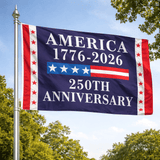 America (1776–2026) 250th Anniversary Commemorative Flag