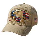 America 250th: 1776–2026 Commemorative Hat – Limited Patriotic Embroidered Edition (Khaki)