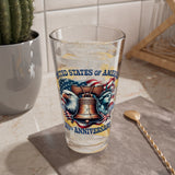 America 250th Anniversary Custom Pint Glass – 1776–2026 Edition