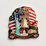 America 250th Commemorative Magnet – Liberty Bell & Lady Liberty Edition