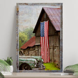 America Country Barn Canvas Wall Art - PatriotDepot.com