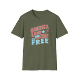 America Land of the Free Patriotic T-Shirt
