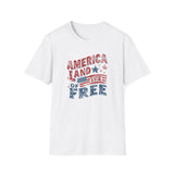 America Land of the Free Patriotic T-Shirt