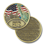 Official America250™ America the Beautiful 250th Anniversary Challenge Coin