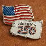 Official America250™ Tattered Flag Anniversary Challenge Coin