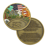 Official America250™ This Land Is Your Land Heritage Challenge Coin