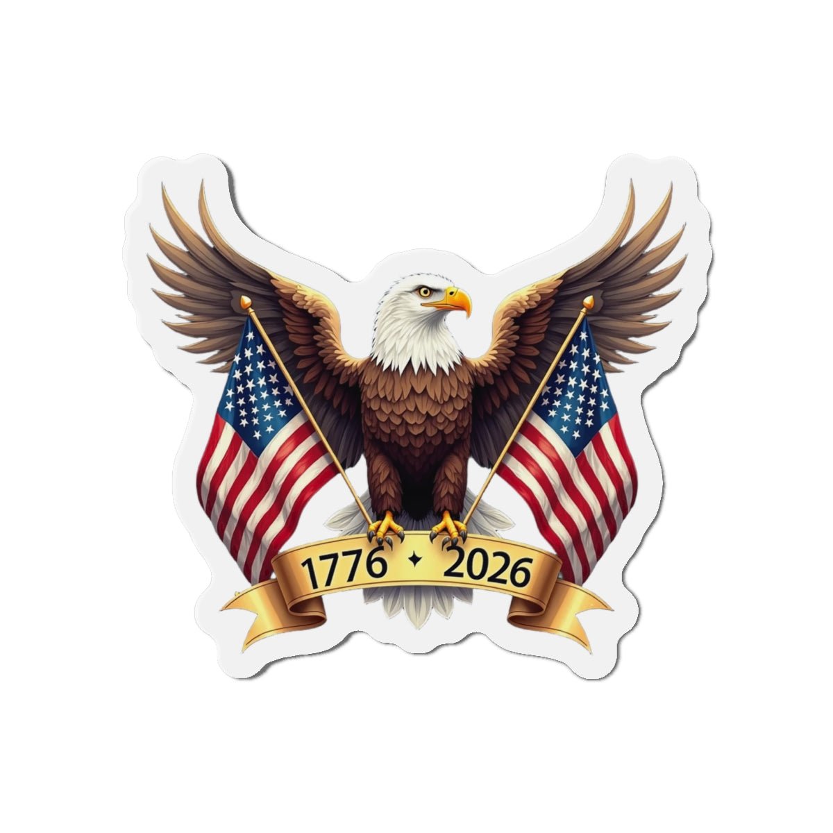 America’s 250th Anniversary “Wings of Freedom” Die-Cut Magnet – 1776–2026 Edition