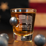 America's 250th 'Freedom Forged' Musket Ball Glassware