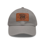 America's 250th Leather Patch Hat — 1776–2026 Patriotic Edition
