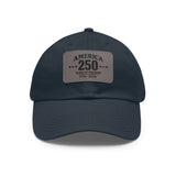 America's 250th Leather Patch Hat — 1776–2026 Patriotic Edition