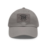 America's 250th Leather Patch Hat — 1776–2026 Patriotic Edition
