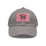 America's 250th Leather Patch Hat — 1776–2026 Patriotic Edition