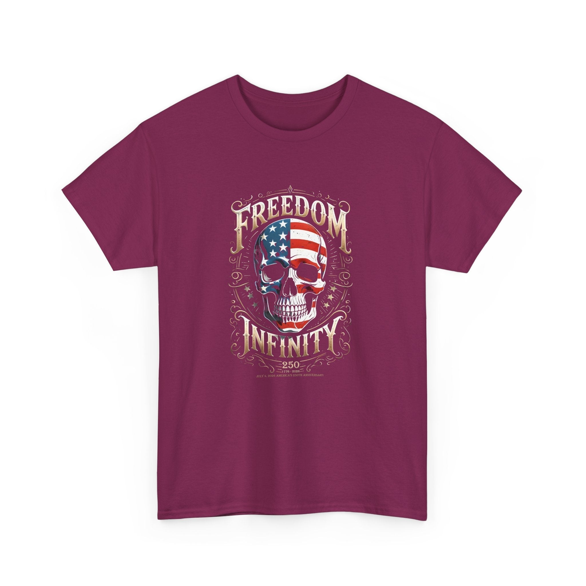 Freedom Infinity America 250 Years Skull T-Shirt