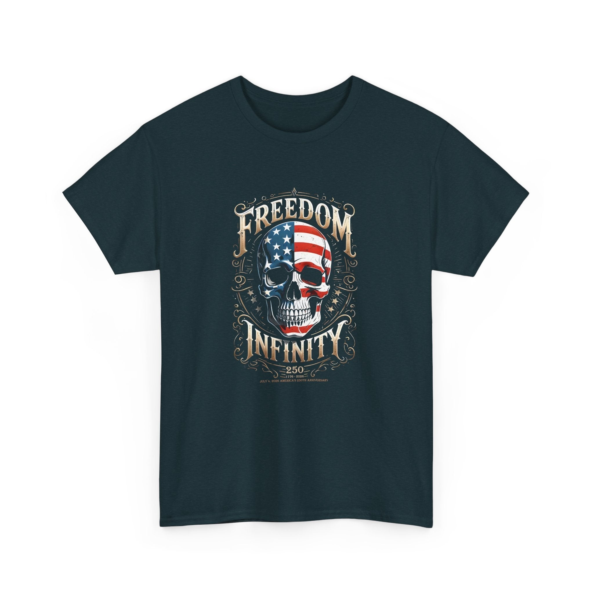 Freedom Infinity America 250 Years Skull T-Shirt
