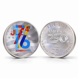 Official America250™ 250 Years of Freedom – 1 oz REAL Silver Colorized Round