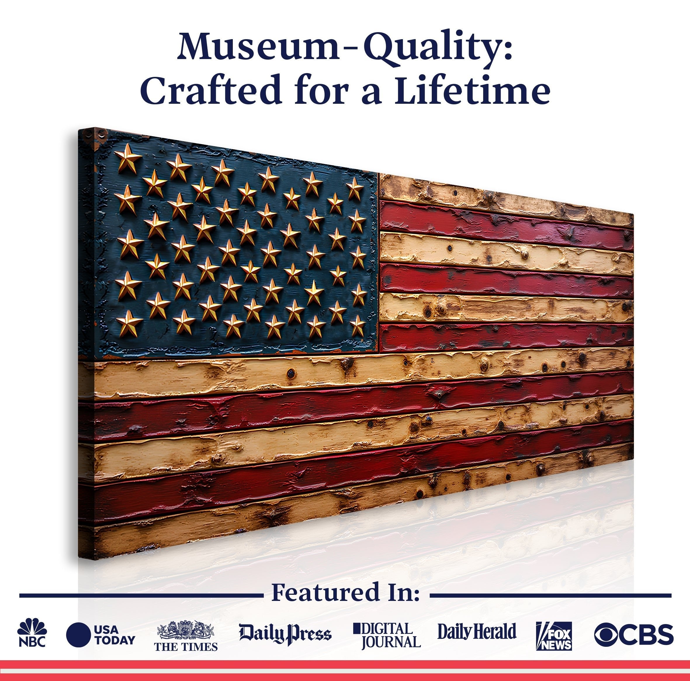 Old Glory American Flag Wall Art - PatriotDepot.com