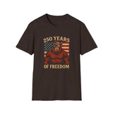 Patriotic Squatchin’ for Freedom – 250 Years Strong T-Shirt