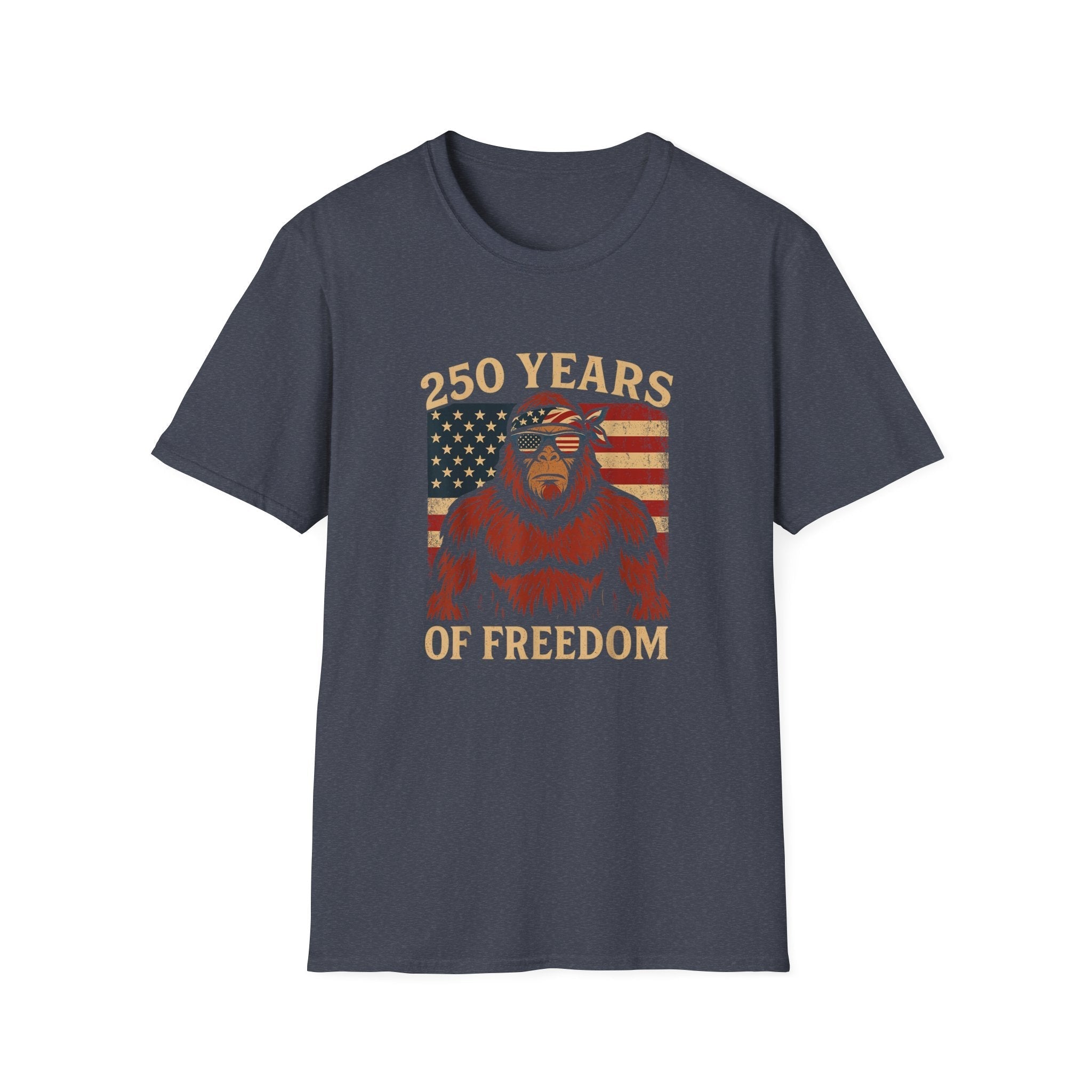 Patriotic Squatchin’ for Freedom – 250 Years Strong T-Shirt