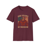Patriotic Squatchin’ for Freedom – 250 Years Strong T-Shirt