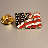 Patriotic USA Enamel Lapel Pin