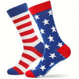 Red, White & Blue Patriotic Socks