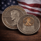 The Last Penny Commemorative Challenge Coin – Final Cent Tribute 1793–2025 Limited Edition