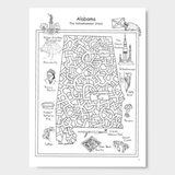 United States Maze Craze Activity Book
