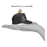 U.S. Veteran Cap Glass Ornament