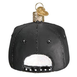 U.S. Veteran Cap Glass Ornament