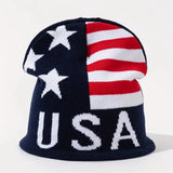 USA Star Spangled Knit Beanie