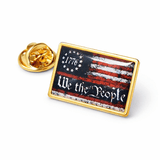 We the People 1776 Flag Enamel Lapel Pin